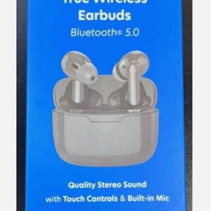 True Wireless Earbuds with Charging Case - White